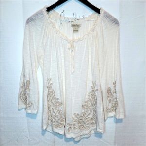 Cream boho shirt